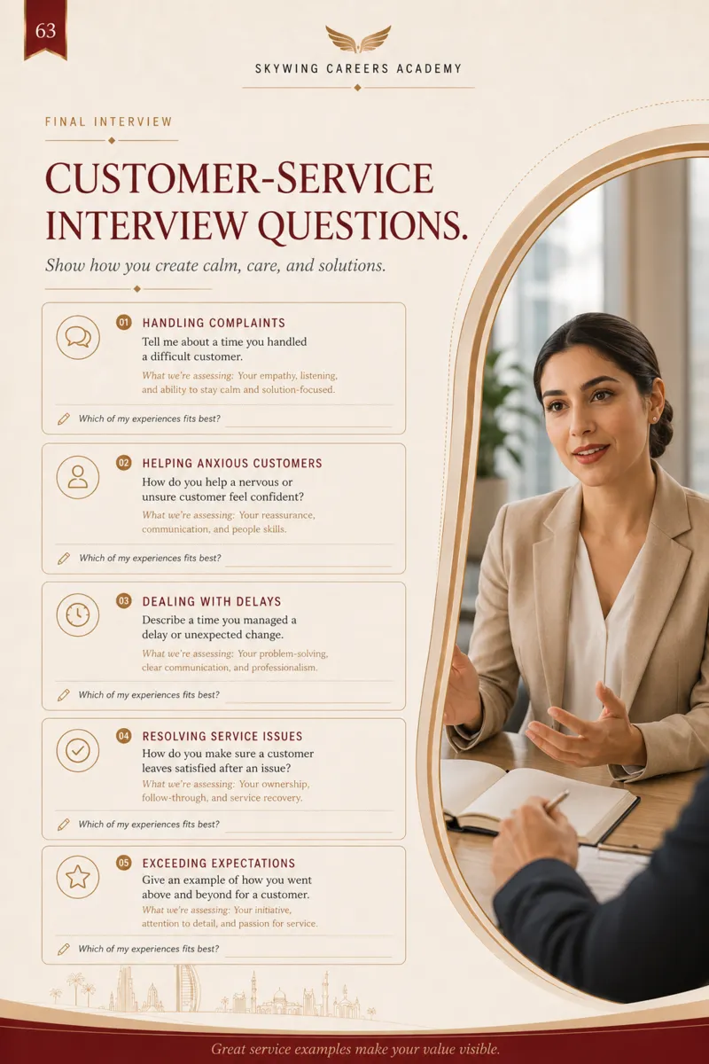 Emirates customer service practice page