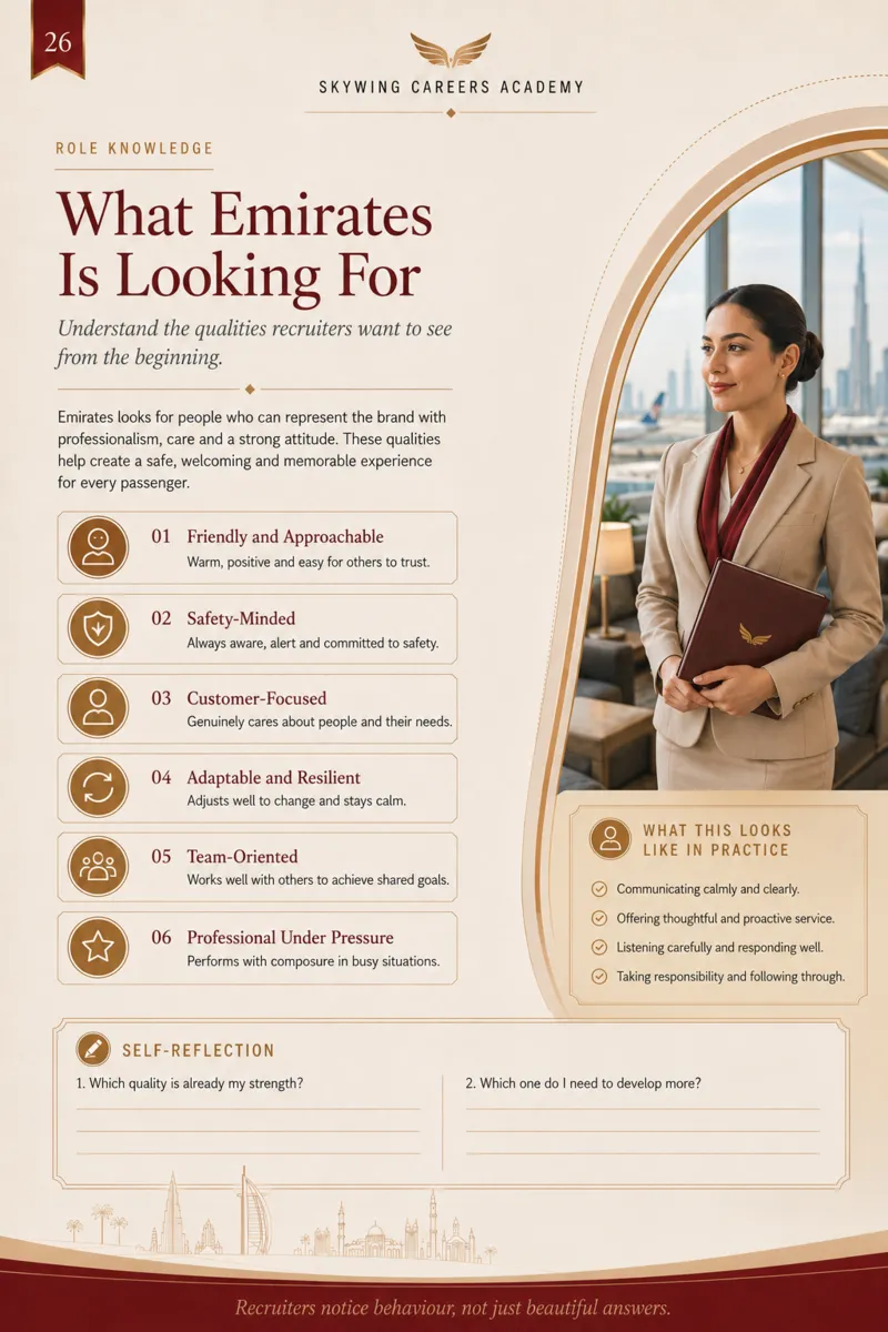Emirates preparation inside page